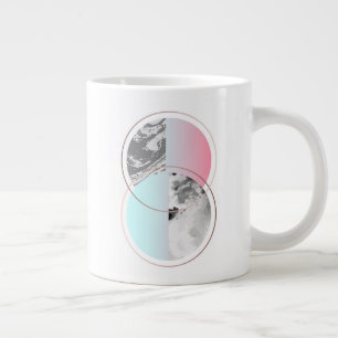 Geometric Marble Scandi Design Large Coffee Mug