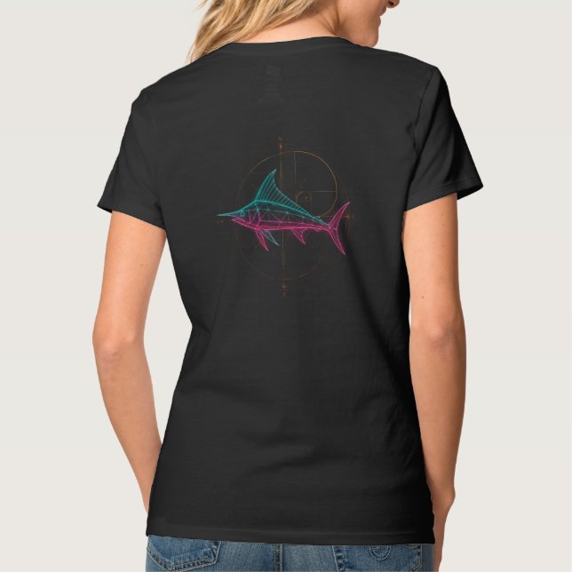 Geometric Marlin T-Shirt (Back)