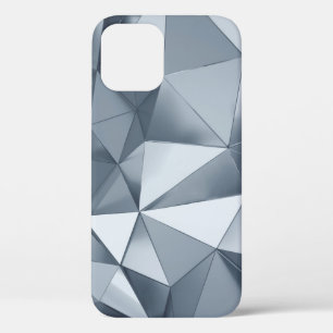 Geometric Metal: Three-Dimensional Pattern iPhone 12 Case