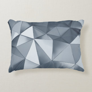 Geometric Metal: Three-Dimensional Pattern Decorative Cushion
