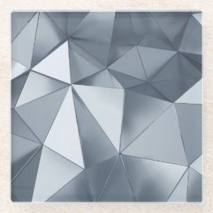 Geometric Metal: Three-Dimensional Pattern Glass Coaster