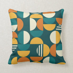 Geometric mid-century modern seamless pattern - 60 cushion
