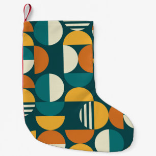 Geometric mid-century modern seamless pattern - 60 small christmas stocking
