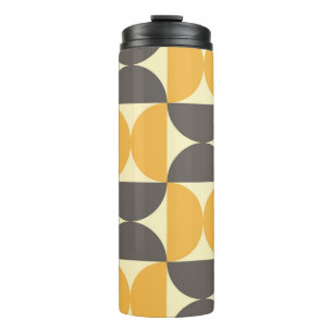 Geometric, mid-century modern style pattern. thermal tumbler