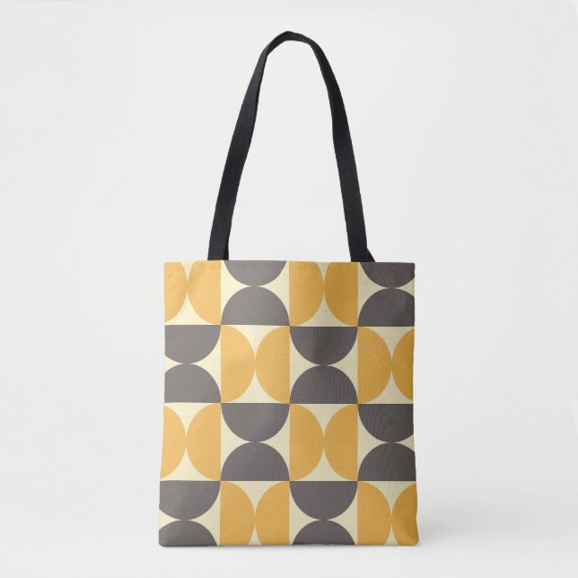 Geometric, mid-century modern style pattern. tote bag (Front)