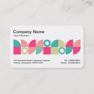 Geometric Middle Band v1 Business Card