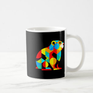 Geometric Minimalism Modern Illustration Groundhog Coffee Mug