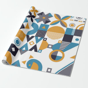 Geometric minimalistic pattern. Abstract designpat Wrapping Paper