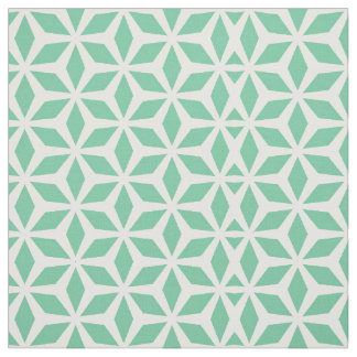 Geometric mint fabric
