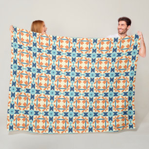 Geometric Mirage Fleece Blanket