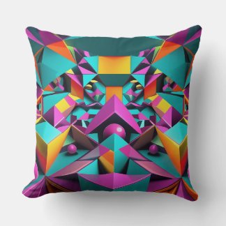 Geometric Mirror Cushion