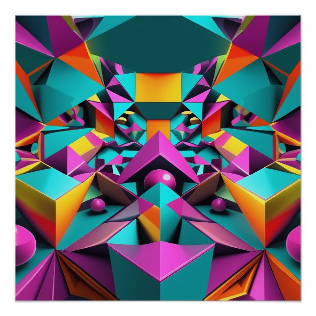 Geometric Mirror Poster (Front)