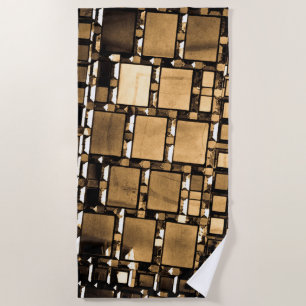 Geometric Mirrors Beach Towel