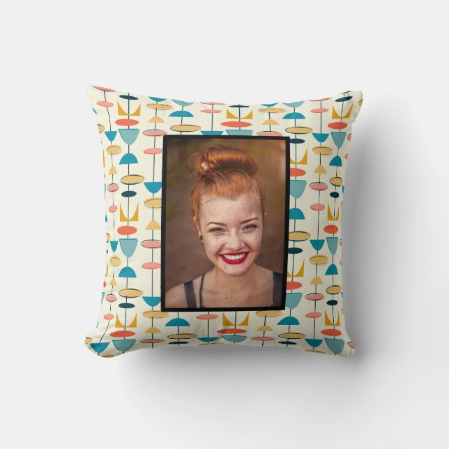 Geometric, Mod, Retro, Mid Century Modern, Photo, Cushion (Front)