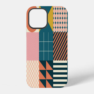 Geometric Modern Abstract: Colourful Design iPhone 12 Case