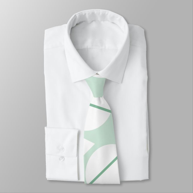 Geometric Modern Chevron Stripes  Tie (Tied)