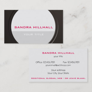 Geometric Modern Metallic any Text and Colour Business Card