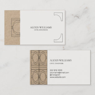 Geometric Modern Minimalist Elegant Professional Business Card