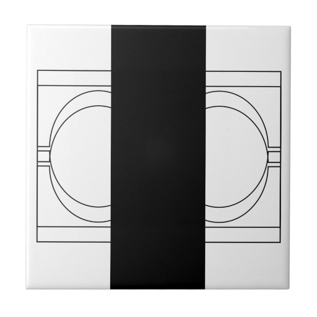 Geometric Modern Minimalist Elegant Professional Tile (Front)