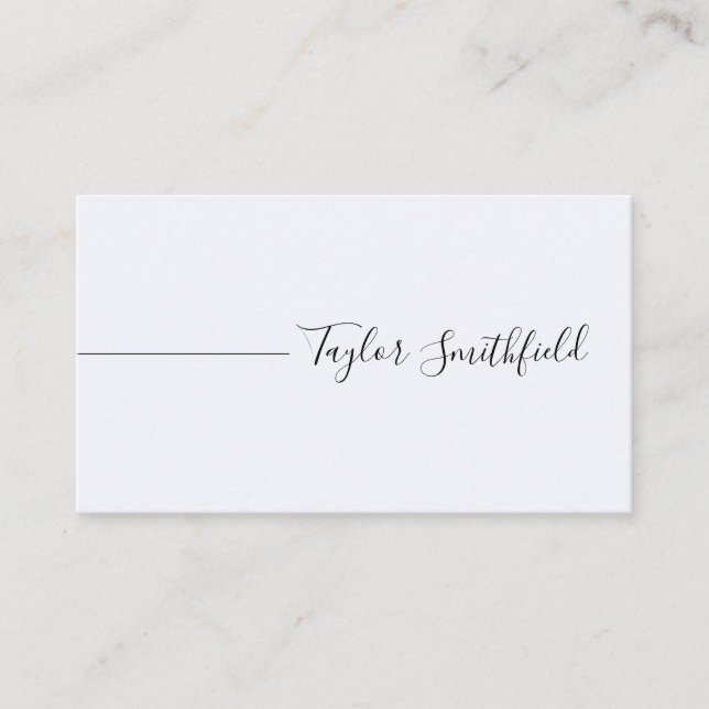 Geometric Modern Simple Business Card (Front)
