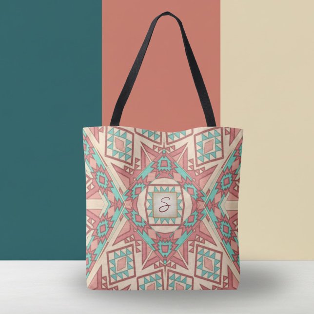 Geometric Modern Southwest Pattern Tote Bag (Creator Uploaded)