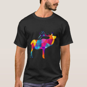 Geometric Moose Low Poly Polygon Moose T-Shirt