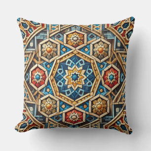 Geometric Mosaic Art Pattern Cushion
