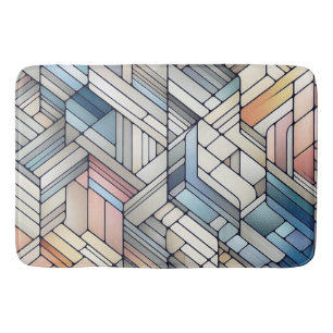 Geometric Mosaic Bath Mat