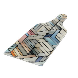 Geometric Mosaic Cutting Board
