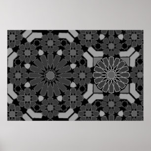 Geometric Mosaic Design Poster