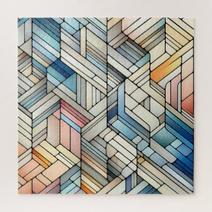 Geometric Mosaic Jigsaw Puzzle