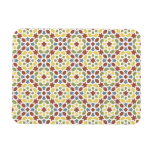 Geometric mosaic of arabesque of Morocco Magnet