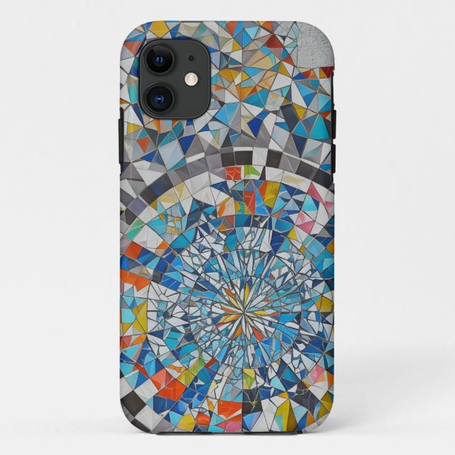 Geometric Mosaic Phone Case (Back)