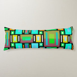 Geometric Mosaic Pillow Box Block Colourful