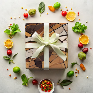 Geometric Mosaic Retirement Gifts for Farmers Dad Wrapping Paper