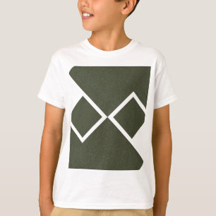 Geometric Moss Green Custom Tee