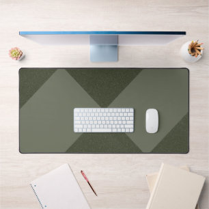 Geometric Moss Green Desk Pad – Customisable