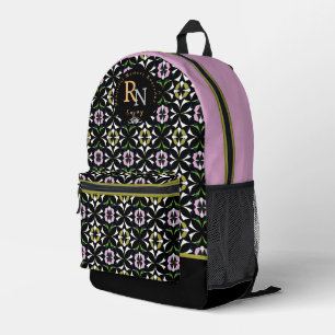 Geometric Multicolors Printed Backpack