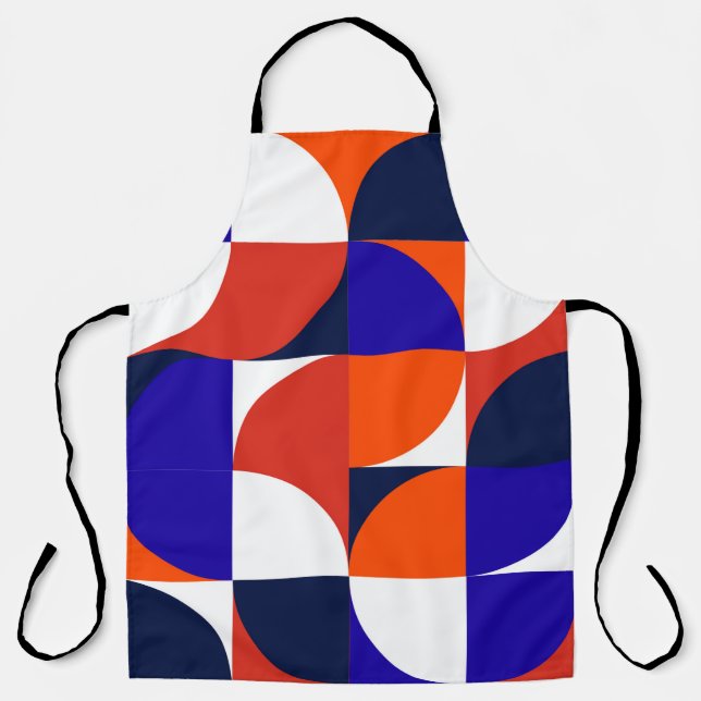 Geometric mural background. Modern and vibrant com Apron (Front)