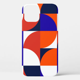 Geometric mural background. Modern and vibrant com iPhone 12 Case