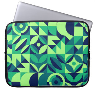 Geometric mural: modern vintage design. laptop sleeve