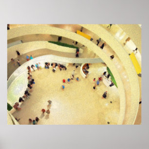 geometric museum poster