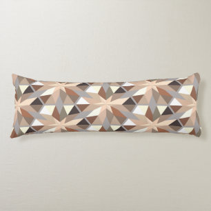 Geometric Natural Colours Pattern Body Cushion