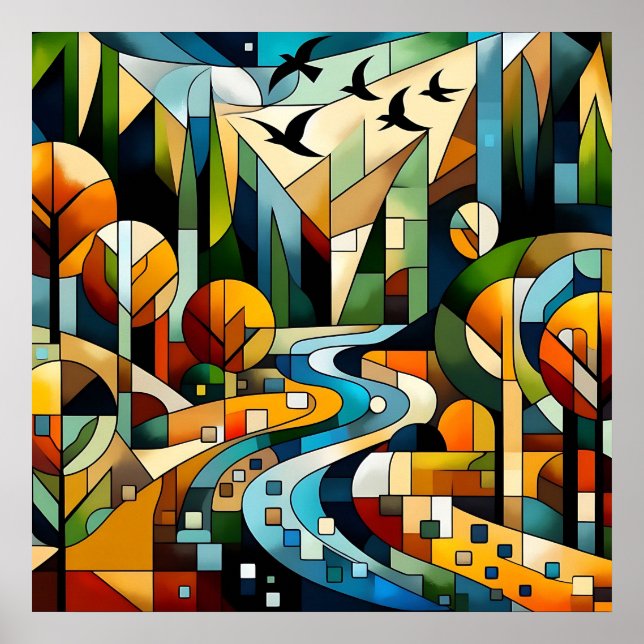 Geometric Nature Poster (Front)