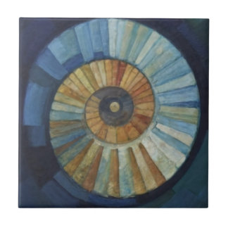 Geometric Nautilus Design Tile