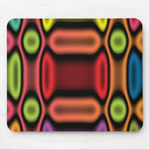 Geometric Neon Mouse Pad