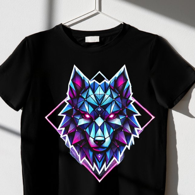  geometric neon wolf  T-Shirt (Creator Uploaded)