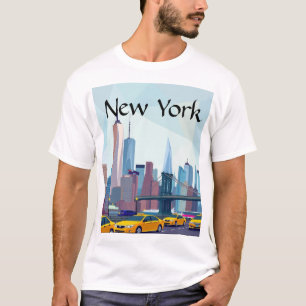 geometric new york T-Shirt