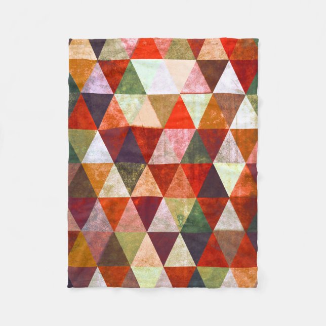 Geometric No. 799 Fleece Blanket (Front)