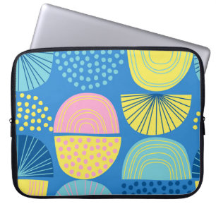 Geometric Nordic: Modern Abstract Background. Laptop Sleeve